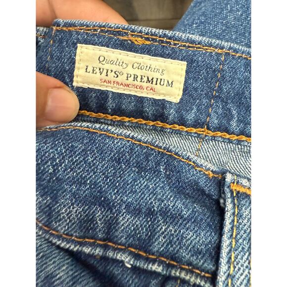 Levi’s Men’s Jeans Size 38X30 Straight Leg Denim Leather Tag # H564 - Picture 7 of 8